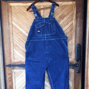 Flame resistant bib overalls work wear